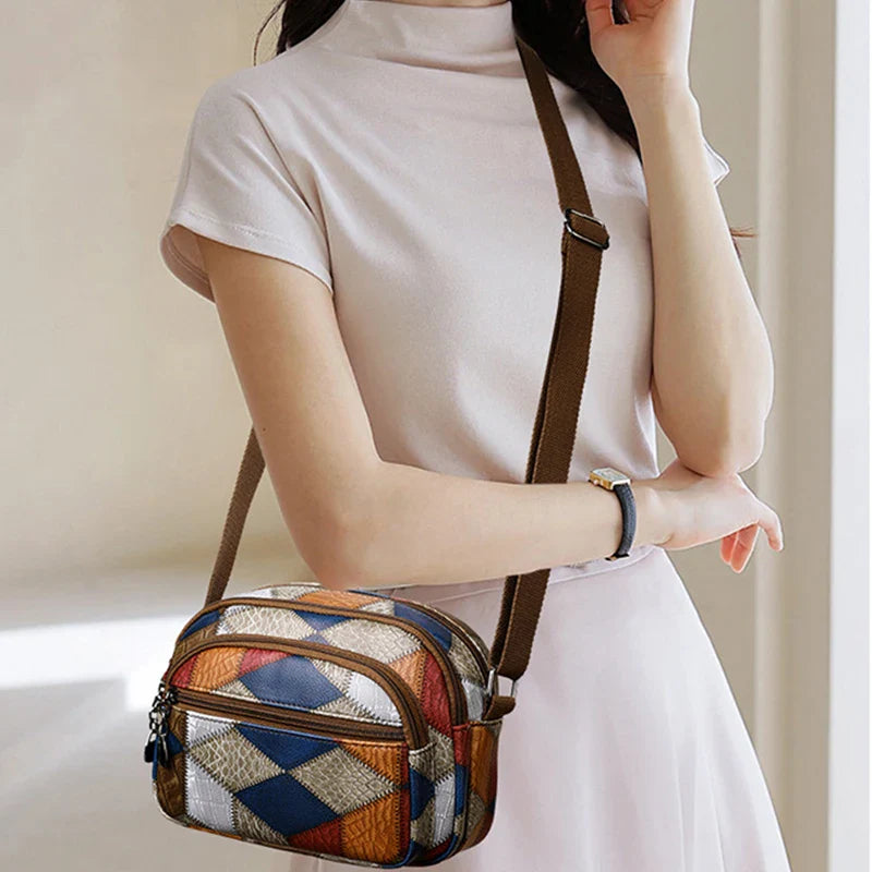 Pocket Geometric print bag