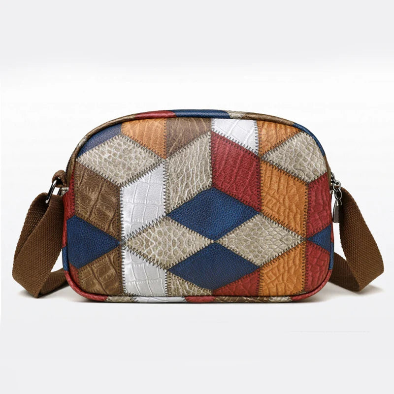 Pocket Geometric print bag