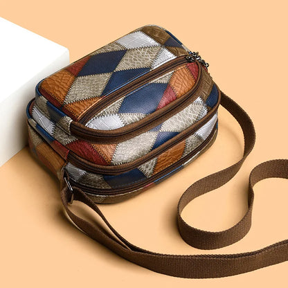 Pocket Geometric print bag