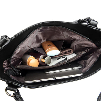 Marina Campos leather tote bag