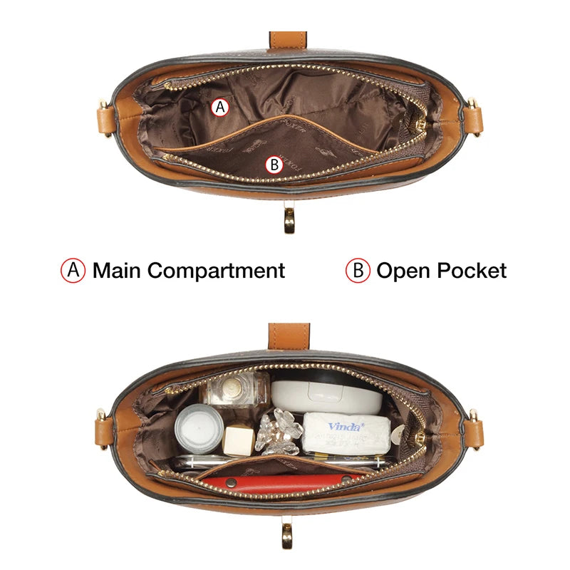 Foxer leather bag