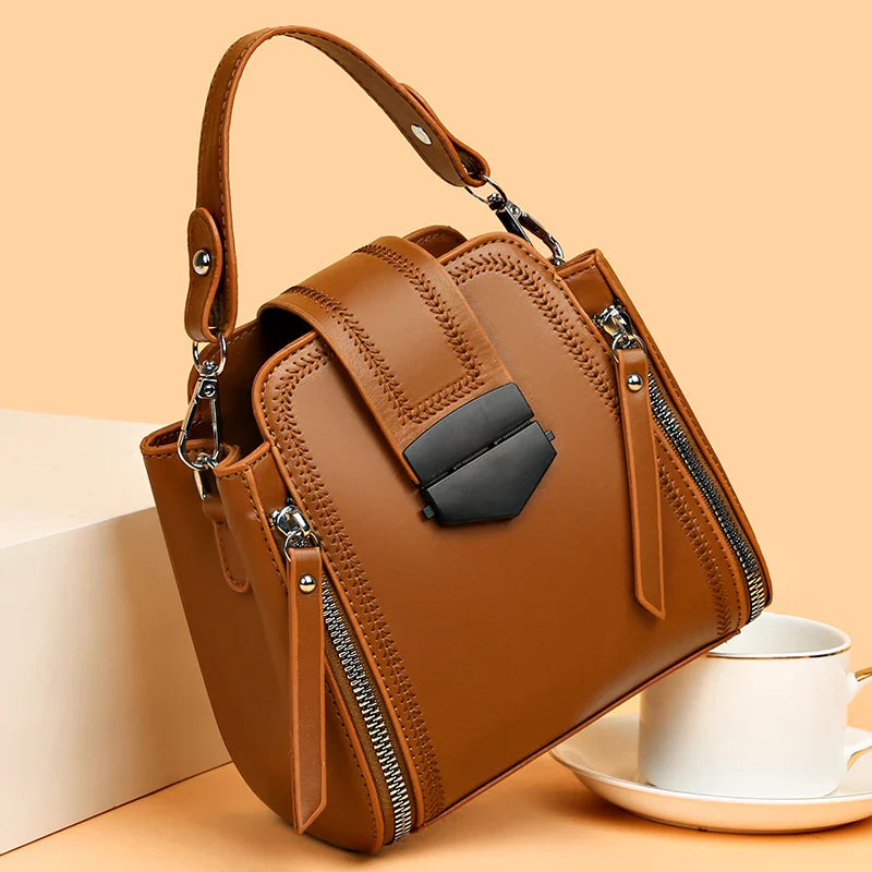 Leather Tote Hand Bag - Launch